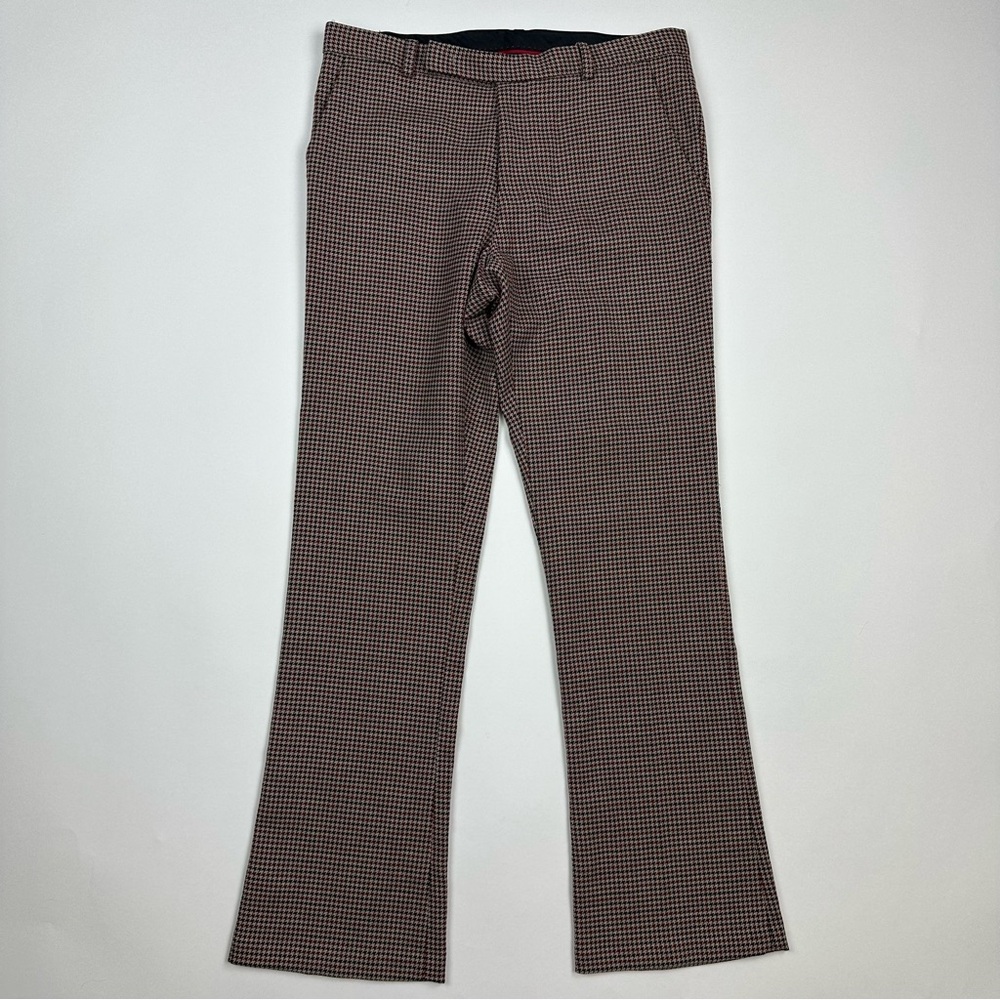 W by Worth Camel Mini Houndstooth Cambridge Dress Pants Size 4